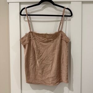 Satin Lace Tank Top